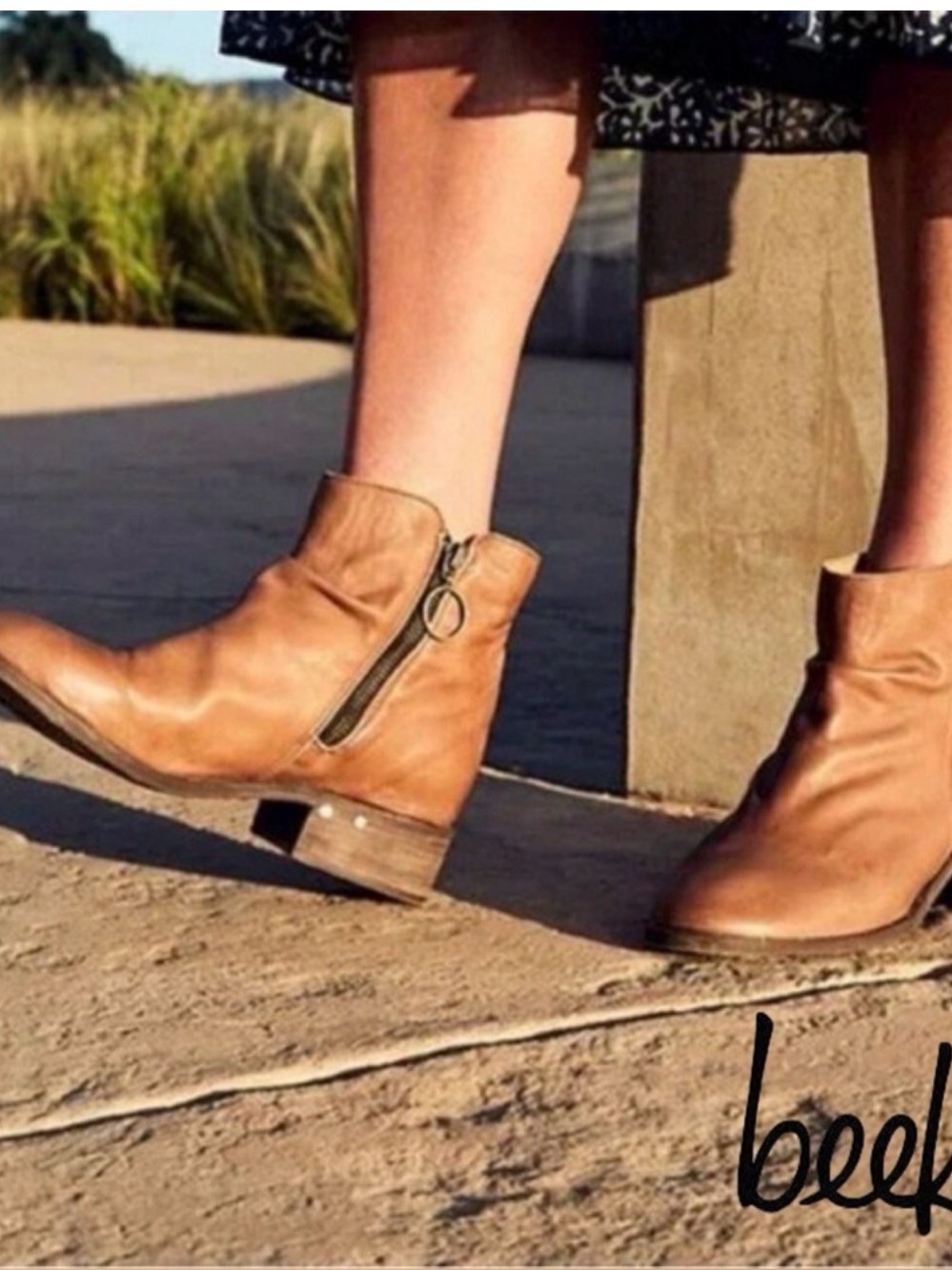 Brand NEW! Beek “Quail” Leather Booties
Size: 6 Color: Saddle Brown